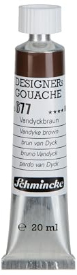 Schmincke Designers Gouache Vandyckbraun, 20 ml-Tube, 25 677 007
