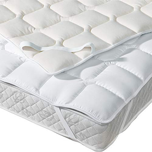 Garanta Matratzenauflage Merino-Schurwolle Weiss Größe 90x190 cm