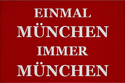 U24 Aufnäher Einmal München Immer München Aufbügler Patch 9 x 6 cm