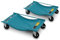 BITUXX® 2 Stück Rangierhilfe für PKW Auto Rangierroller Rangierheber Wagenheber Roller Bis 450Kg Belastbar pro Rangierroller