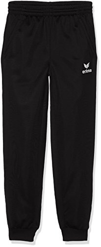 Erima Kinder Polyester Trainingshose mit Bündchen (110620), schwarz, 140