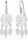 Elli Ohrringe Damen Traumfänger Federn im Boho Look in 925 Sterling Silber