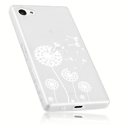 mumbi Hülle kompatibel mit Sony Xperia Z5 Handy Case Handyhülle mit Motiv Pusteblume, transparent