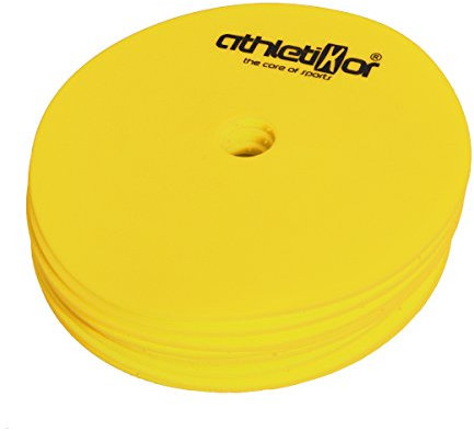 athletikor Floormarker Verschiedene Sets - Markierungsteller (10 x Gelb)