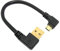 Superior ZRL® Câble USB de charge rapide 2.0 mâle coude à angle droit 90 degrés vers câble de données micro USB mâle coudé à gauche Noir (15 cm, 50 cm, 1 m), Noir , 50 cm