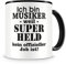 Samunshi® Musiker Tasse mit Spruch Geschenk für Musiker Mann Frau Kaffeetasse groß Lustige Tassen zum Geburtstag schwarz 300ml