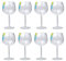 YöL 8X Gin Cocktail Glasses Balloon Clear re-usable Plastic Cup Home picnics BBQ Summer Party Tableware Drinks Cup Glasses drinkware Outdoor Durable Gin Glasses