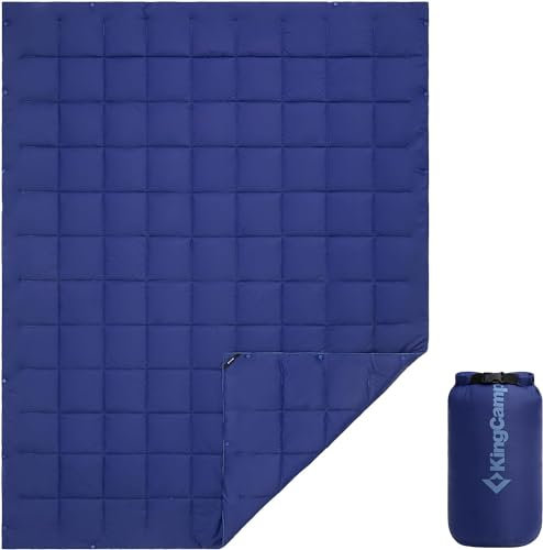 KingCamp Unisex-Erwachsene KS1902_DarkBlue_USKPR Ultraleichte Campingdecke, Blau, 175 × 135 cm丨0.6 kg