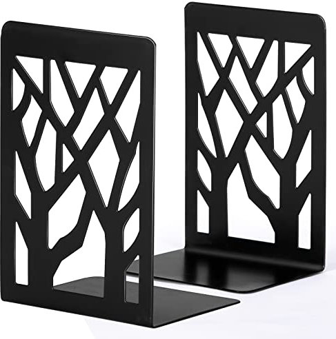 Buchstütze, Buchstützen, Book holder CD Kinder Metall, Bücher Halter für Regal, Ordnerhalter DVD Unsichtbares Bücherregal, Bookends Buchstopper, Buchhalterung Buch Halter Buchbeschwerer 1 Paar Schwarz