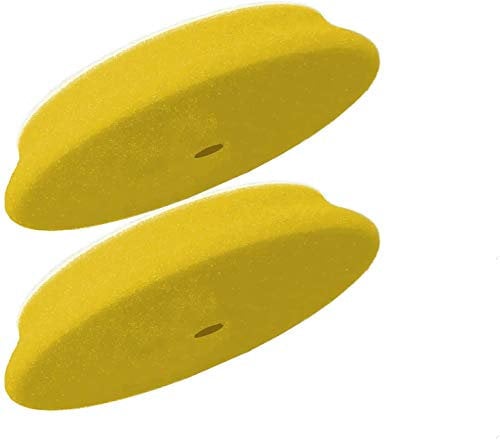 RUPES D-A feine Hochleistungs-Polierschaum-Pads, 2 Stück, 10,2 cm Vorderseite, 7,6 cm Rückseite