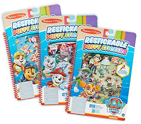 Melissa & Doug 33310 Paw Patrol Puffy Aufkleber-Set, Mehrfarbig