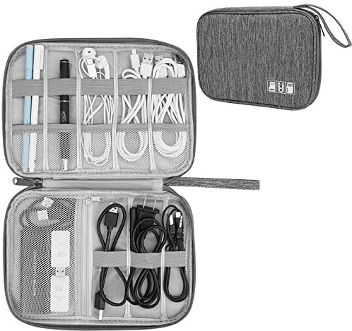 XINGXINRONG Organizador electrónico universal de viaje, organizador de cables electrónicos, bolsa de accesorios para cable, cargador, teléfono, USB, tarjeta SD, 1 paquete