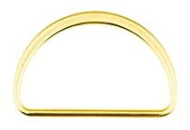D-Ring, 40 mm - aus Metall, Gold