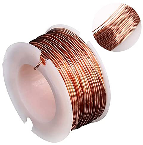 acdokuk Kupferdraht 0,5mm x 10m Magnetdraht emailliert Spule Wickeldraht Oberfläche mit Isolierschicht Kupferdraht für DIY Motoren Modell Motorwicklungen