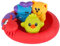 Playgro Juguete de baño 3 amigos flotantes, impermeable/sin suciedad