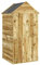 vidaXL Geräteschuppen Gartenhaus Schuppen Gerätehaus Lagerschuppen Gartenschrank Pultdach Garten Tür 107x107x220cm Massivholz Kiefer Imprägniert