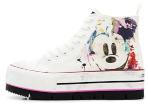 Desigual Damen Shoes_Sneaker Boot_MICKE 1000 White, 38 EU
