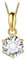 JewelryPalace Rund 0.5ct Moissanite Solitär Kette Anhänger, Simulierter Diamant Braut Schmuck Set, Halskette Damen Silber 925 Collier Damen mit Stein,Schmuck Mädchen Geschenk für Frauen Vergoldet 45CM