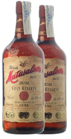Rum Matusalem Große Reserve 15 Jahre 70 cl (Schachtel mit 2 Flaschen von 70 cl)