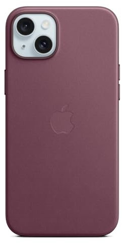 Apple Custodia MagSafe in tessuto FineWoven per iPhone 15 Plus - Gelso 