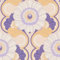 70's Retro Floral Chic Wallpaper - Purple Yellow - Flowers Textured Trendy Stylish - Paste The Wall
