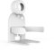 HUIOP Supporto per router, Staffa per router a parete Installazione semplice Segnale non distruttivo Compatibile con router Wifi mesh 2020 Bianco,Staffa del router