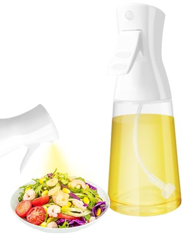ipow Spruzzatore Olio in Vetro per Friggitrice ad Aria Spruzzino Spray Olio Nebulizzatore Alimentare Senza BPA Vaporizzatore Olio per Friggitrice ad Aria/BBQ/Cucina/Forno/Griglia/Insalata