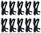 Badiman 10 Pcs 8mm Microphone Lapel Tie Mic Metal Clip Holder