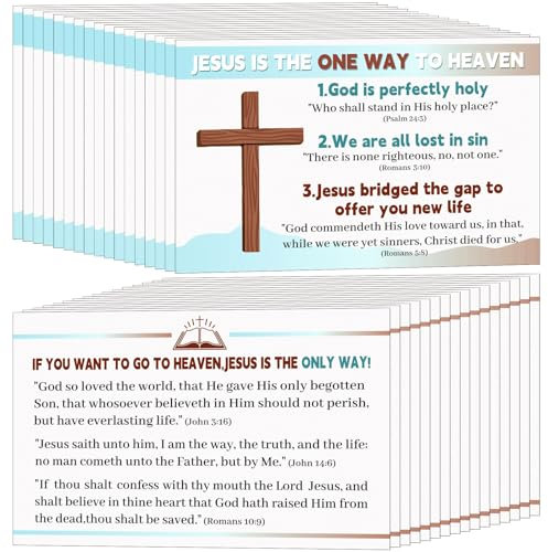 Noveread Heilige Postkarten, Gebetspostkarten, christlich, inspirierend, Bibelvers, Lesezeichen für christliche Geschenke, Frauen, Männer, Ministering-Werkzeug (Jesus), 300 Stück