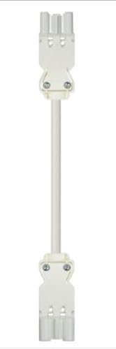 Wieland Stecker/Buchse GST18 Leuchtensteckverbinder, Kabelgarnitur, Kontakte: 3, Anz.Ausl. 3, 16A, Weiß, L. 1m, 1,5 mm²