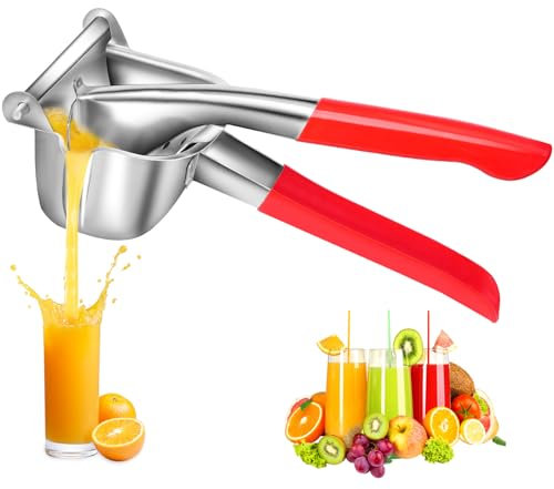 BAKPOCO Große Zitronenpresse aus Edelstahl – Zitruspresse Handpresse Heavy Duty Manuelle Squeeze Saftpresse Maker Orange Limette Grapefruit Presser