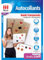 Micro Application - Selbstklebendes Papier - Transparent, rund, 4 Blatt A4-96 Aufkleber, 4 cm Durchmesser, einfach zu bedrucken, für Tintenstrahldrucker geeignet