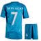Legende #7 Kinder Trikot Set – Cardiff 2017 Finale Fan Look in Blau mit Shorts – Madrid Fußballtrikot Jungen Retro Fanartikel – Größen 176