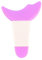 Mascara Shield Guard, Mascara-Wimpernschutz-Werkzeug, Multifunktionaler, Wiederverwendbarer Silikon-Applikator, Eyeliner-Schutz für Frauen und Mädchen (Lila)