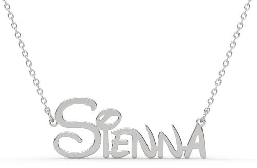 Personalised Name Necklace • Solid 925 Sterling Silver Personalised Custom Name Necklace