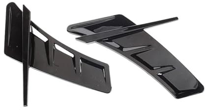 2 stücke Auto Seite Fender Air Vent Aufkleber Kompatibel for Audi A3 A6 A4 A5 A7 A8 C5 C6 RS4 RS5 RS6 RS7 RS8 SQ5 SQ6 SQ7 SQ8 Q5 Q7 TT(Gloss Black)