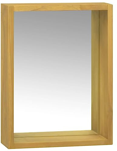 Generisch Spiegelschrank 30x10x40 cm Massivholz Teak,jiangboyue-338243