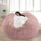 FIEATES Pouf poire pour adultes et enfants sans rembourrage, housse de canapé rond doux pour chambre à coucher, chaise de lecture, 1 m, rose poudré