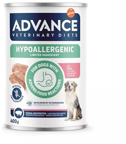 Advance Diets Nassfutter für Hunde – hypoallergen mit Schwein – 400 g
