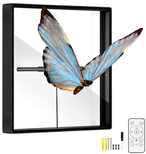 3D Hologram Fan, 45CM 3D Hologram LED Fan Projector with Aluminium Alloy Cover, 3D LED Hologram Fan Display Animation Video Projector for Business Signs, Bar