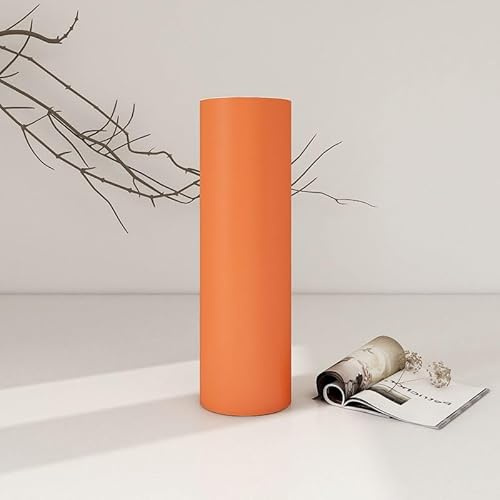 Dostear Bordüre Selbstklebend Kinderzimmer Tapeten Wohnzimmer Wanddeko Badezimmer 126d Fliesenaufkleber Wandleisten Orange Farbe 10cm X 500cm