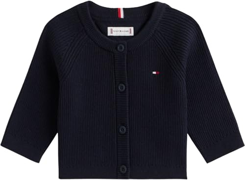 Tommy Hilfiger Unisex Baby Essential Regular Cardigan Ls Kn0kn01846 Cardigan Sweater (1er Pack)