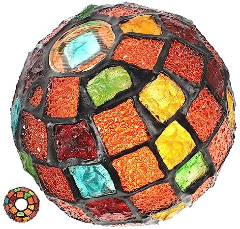 NUOBESTY Lampenschirm Mosaik Für Deckenlampen Kleiner Lampenschirm Als Wandlampenschirm Ersatz Für Schlafzimmer Büros Bars Restaurants Lampenzubehör Mit Diffuser Beleuchtung