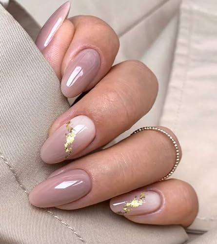 JMEOWIO Gel Nail Stickers Marble Purple Gray Semi Cured Gel Nail Strips Wraps UV/LED Nails Art Design Decoration Accessories