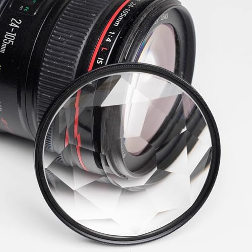 Vituord Kaleidoskop-Prismenfilter, 77 Mm Foto-Glasprisma, Mit Mehrfachbrechung Und Variabler Motivanzahl, Für Hochzeitsporträts