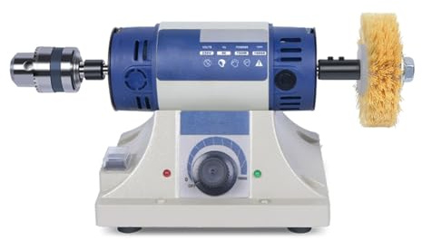 Mini Table Saw Adjustable Variable Speed Bench Lathe for Jewelry Making, Wood, Amber, Metal, Jade Polishing and Cutting