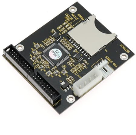 Asukohu 6,3 cm (2,5 Zoll) 39-poliger Stecker-Adapter, kompatibel mit Speicherkarte, großer 4-poliger Stromanschluss für verbesserte Speicherlösung, Festplatten-Adapter