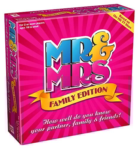 Rascals, Mr & Mrs Family Edition, Party Board Game, Ages 10+, 2+ Players, 30 Minutes Playing Time