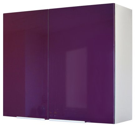 Berlioz créations CP8HA - Mueble alto de cocina (2 puertas, 80 cm), color berenjena brillante