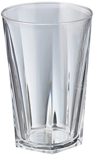 BB Plastics Elite Penthouse Polycarbonate Hiball Tumblers 14oz / 400ml - BB146-1CL NS, Pack of 4